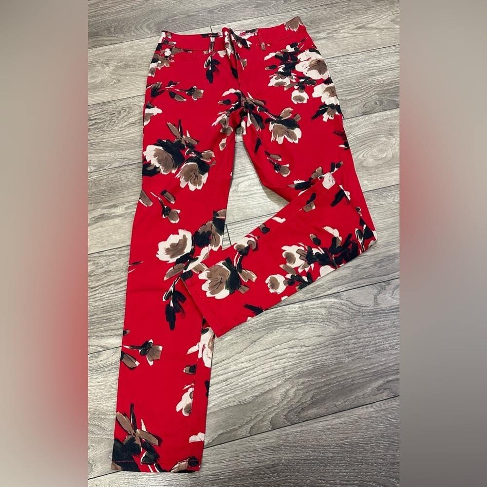Chico's Red Pencil Midi Jeggings Casual ♥️ - Picture 10 of 15